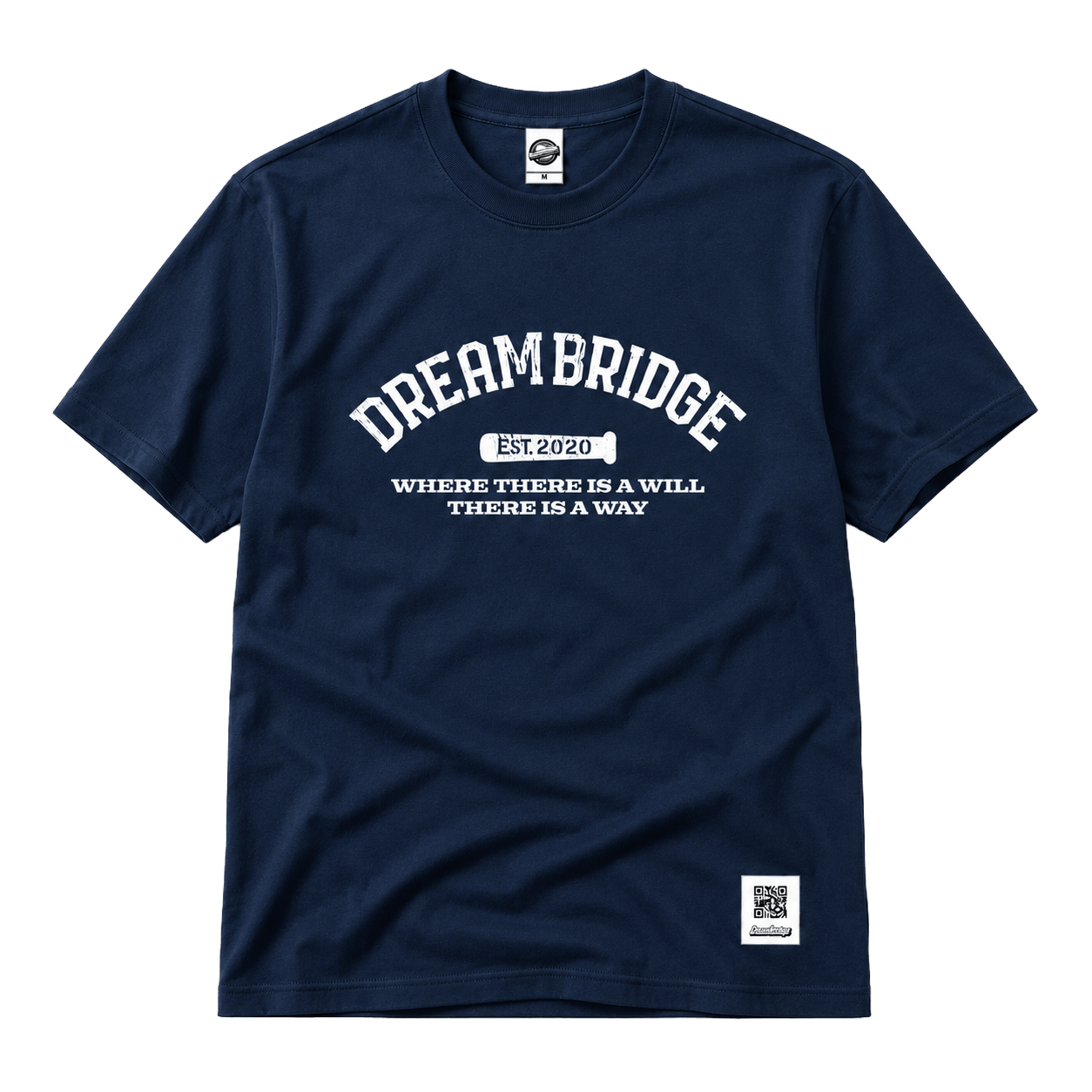 ネイビーのDREAM BRIDGE チャリティーTシャツ